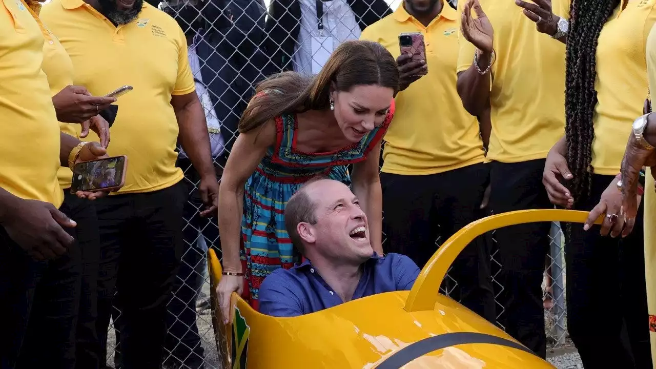 Kate Middleton and Prince William Pose in Jamaican Bobsled: PICS