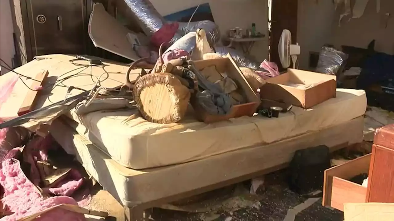 ‘He was laying there praying’: Man rides out tornado in his bed