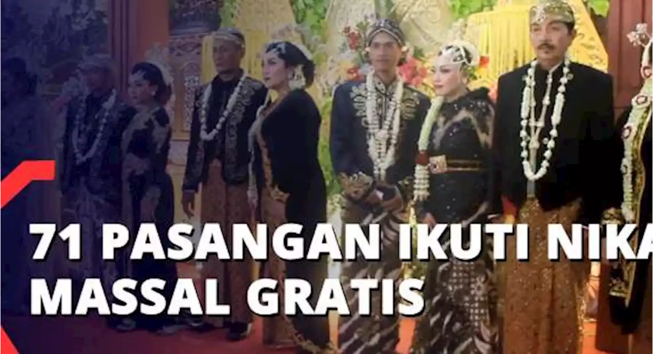 71 Pasangan Ikuti Nikah Massal Gratis