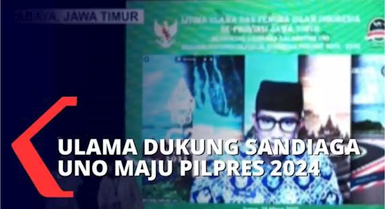 Ijtima Ulama Jawa Timur Dukung Sandiaga Uno untuk Maju dalam Pilpres 2024