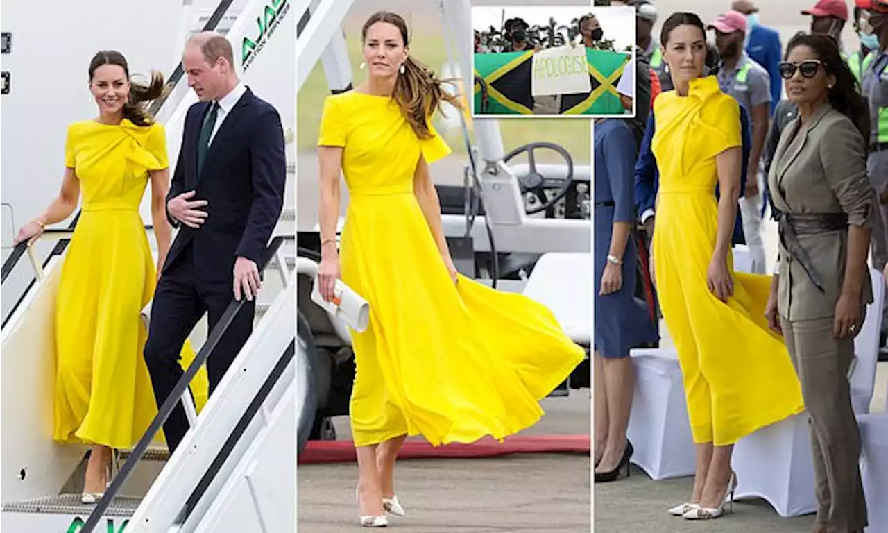 Prince William and Kate arrive in Jamaica