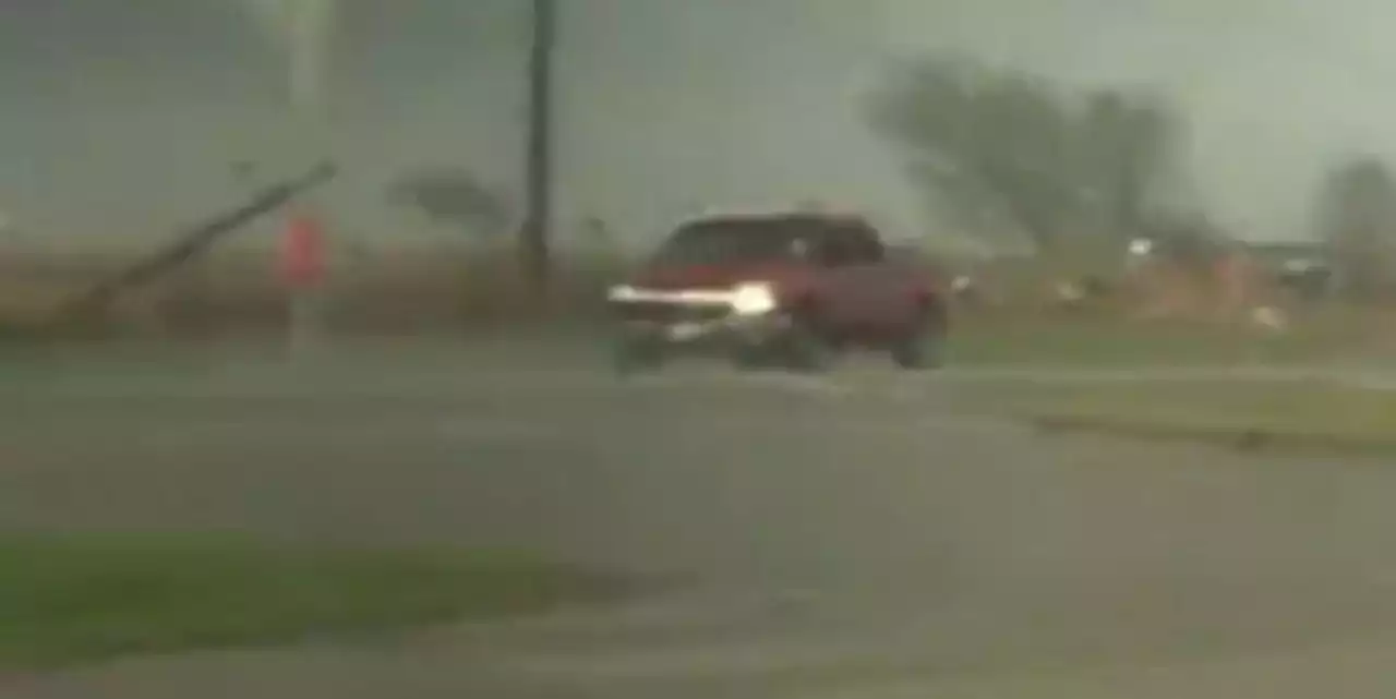 Video captures Texas tornado flipping over Chevy truck with driver still inside