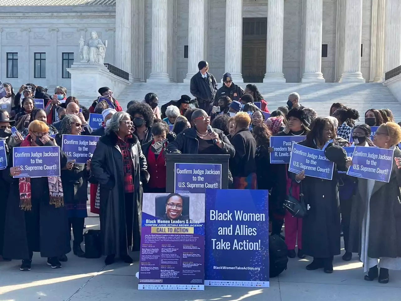 Black women, civil rights groups join rallies for Judge Jackson confirmation - New York Amsterdam News