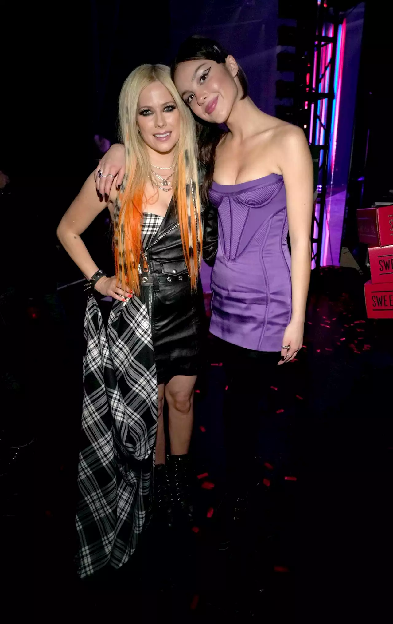 Olivia Rodrigo & Avril Lavigne Shared A Pop-Punk Moment At the iHeartRadio Music Awards