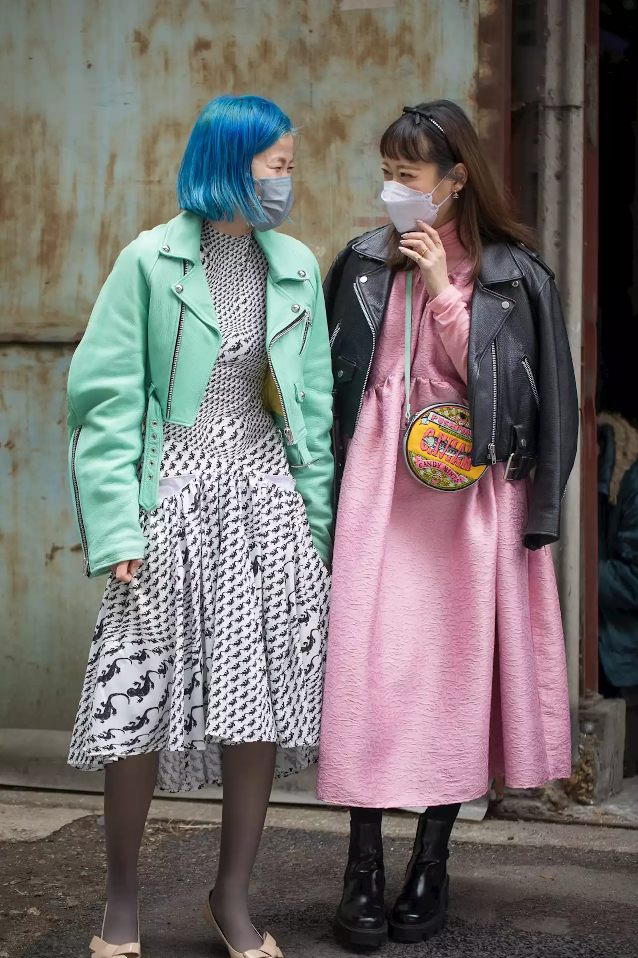 Statement Dresses Were A Street Style Trend At Tokyo Fashion Week Fall 2022