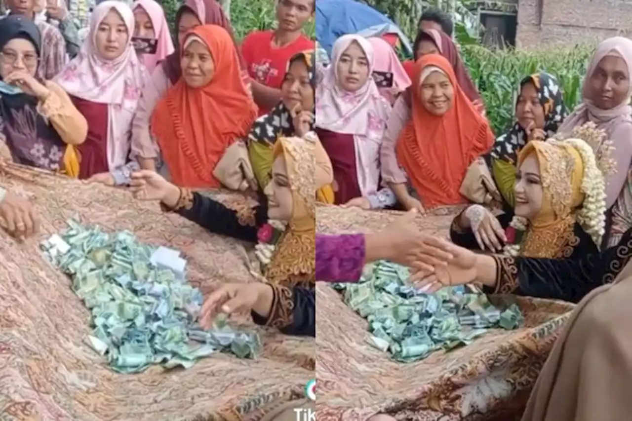 Viral! Video Pengantin Diberi Uang oleh Tamu Tanpa Amplop, Jumlah Langsung Terlihat - Pikiran-Rakyat.com