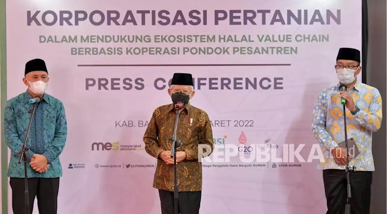 Ridwan Kamil: 3.000 Pesantren di Jabar Punya Usaha Sendiri |Republika Online