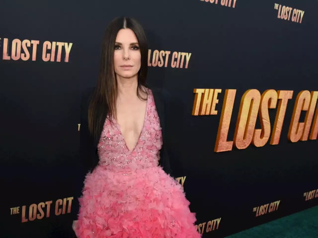 Sandra Bullock’s Sweeping Pink Gown at 'The Lost City' Premiere Brought Edgy Romance to Match Her New Movie