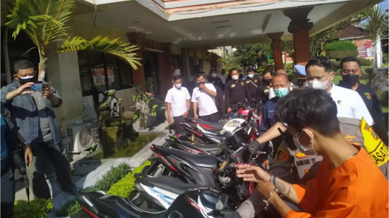 Ketagihan Judi Online, Pria di Denpasar Nekat Curi 21 Unit Sepeda Motor