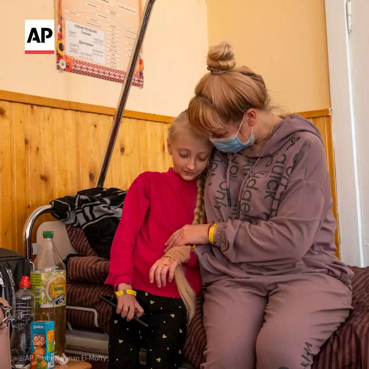 A girl and her hamster: Half of Ukraine's children flee war