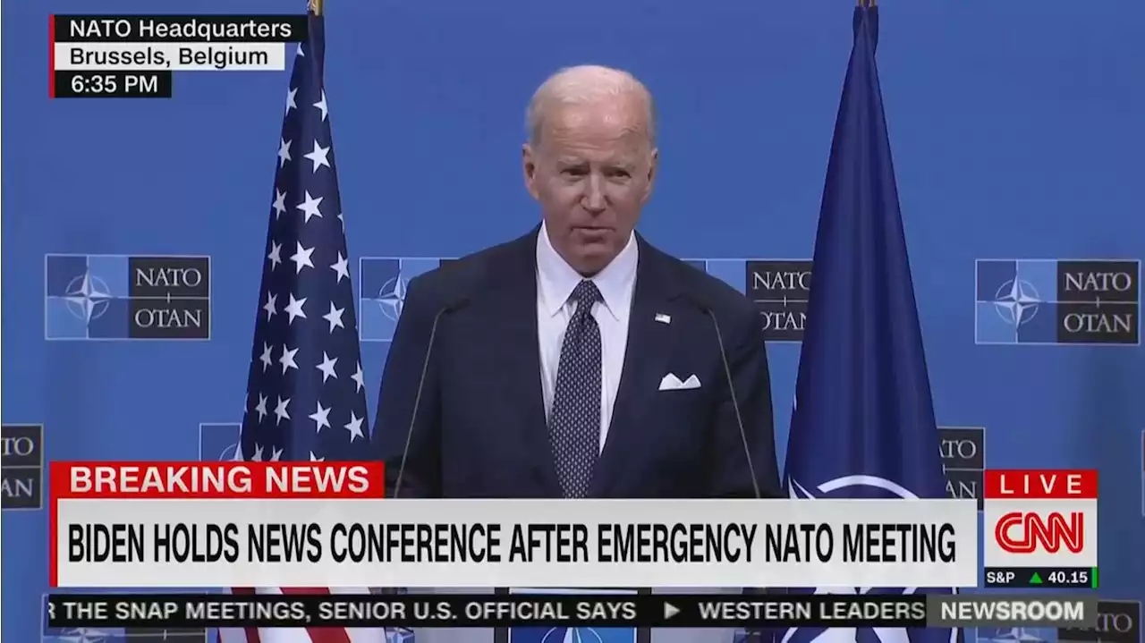 Biden says NATO 'will respond' if Russia uses chemical weapons