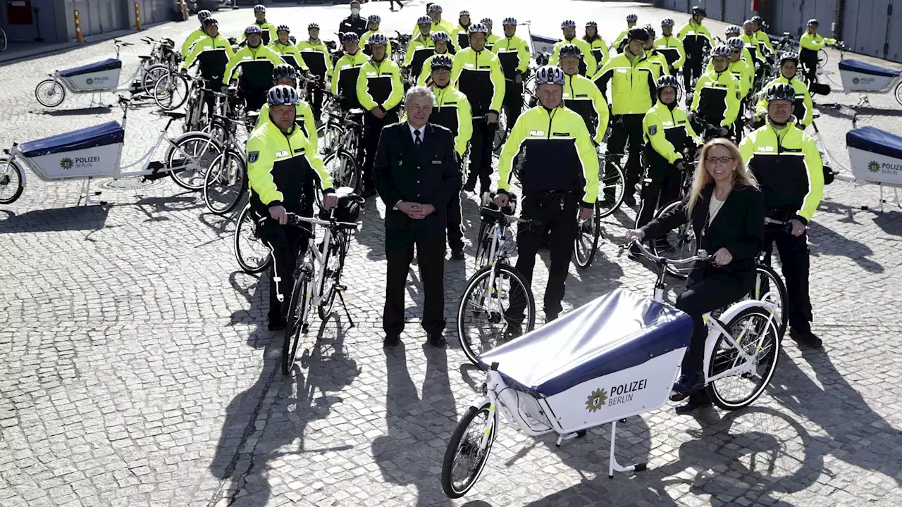 Die Berliner Polizei fährt jetzt Lastenrad