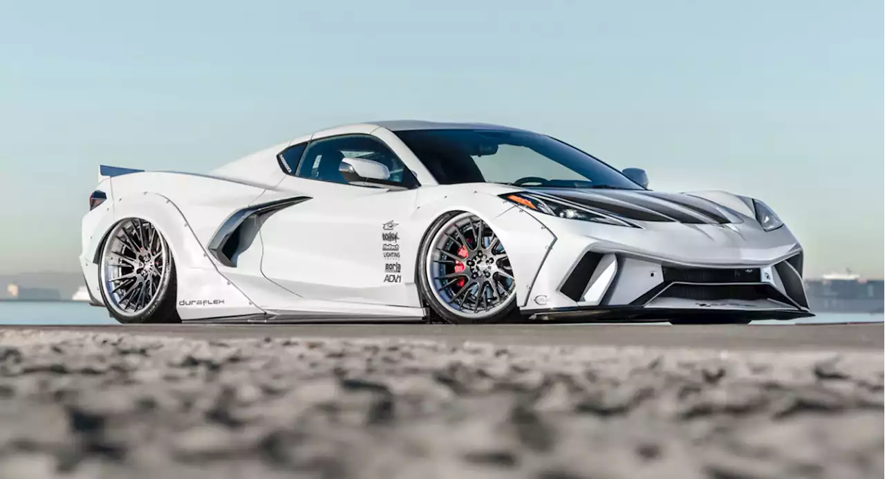 Widebody Kit And Wheels Come Together To Create A Crazy C8 Corvette | Carscoops