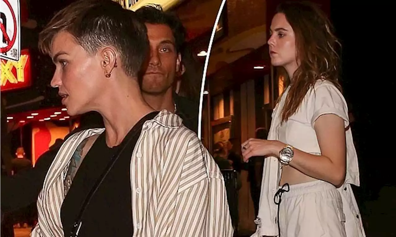 Ruby Rose and rumoured ex Caity Lotz reunite at Paris Jackson concert