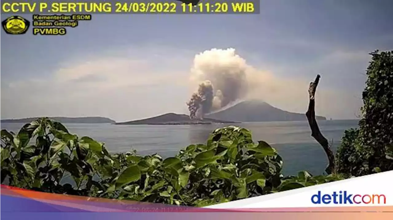 Gunung Anak Krakatau Erupsi, Tinggi Abu Vulkanik Capai 1.000 Meter