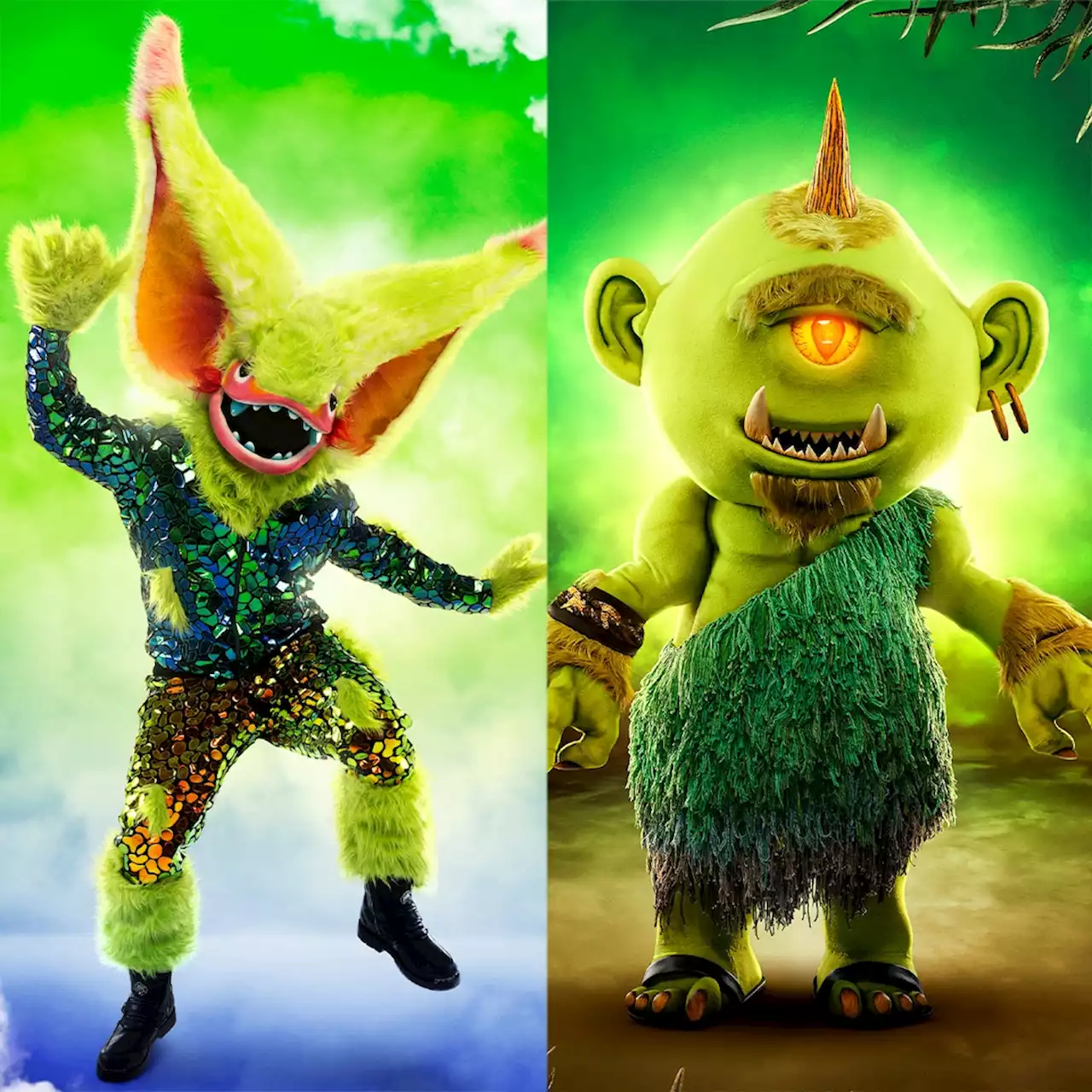 The Masked Singer Reveals the Celebrities Under the Thingamabob & Cyclops Costumes - E! Online