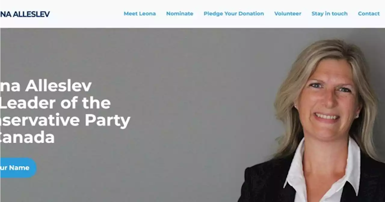 Leona Alleslev launches Conservative leadership bid website as race heats up - National | Globalnews.ca