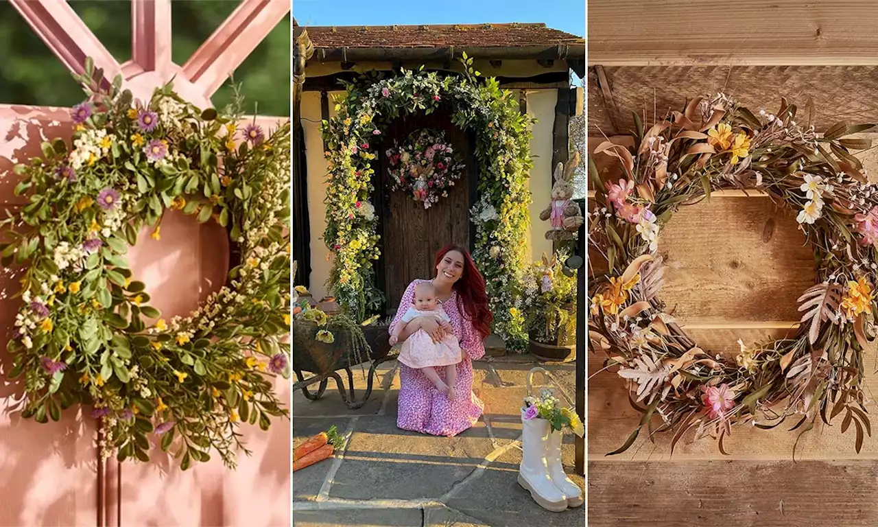 10 pretty spring wreaths and door decorations inspired by Stacey Solomon