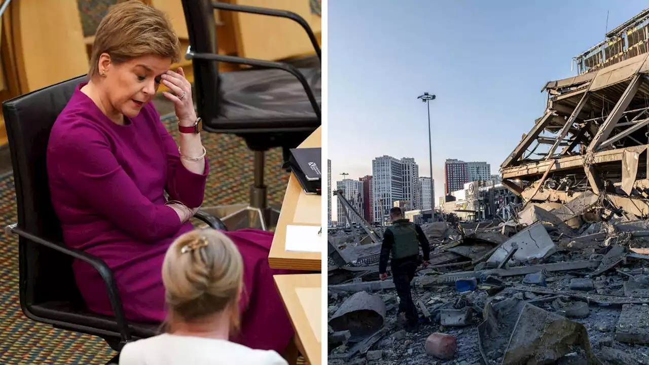 Row as Nicola Sturgeon accused of linking independence to Ukraine war