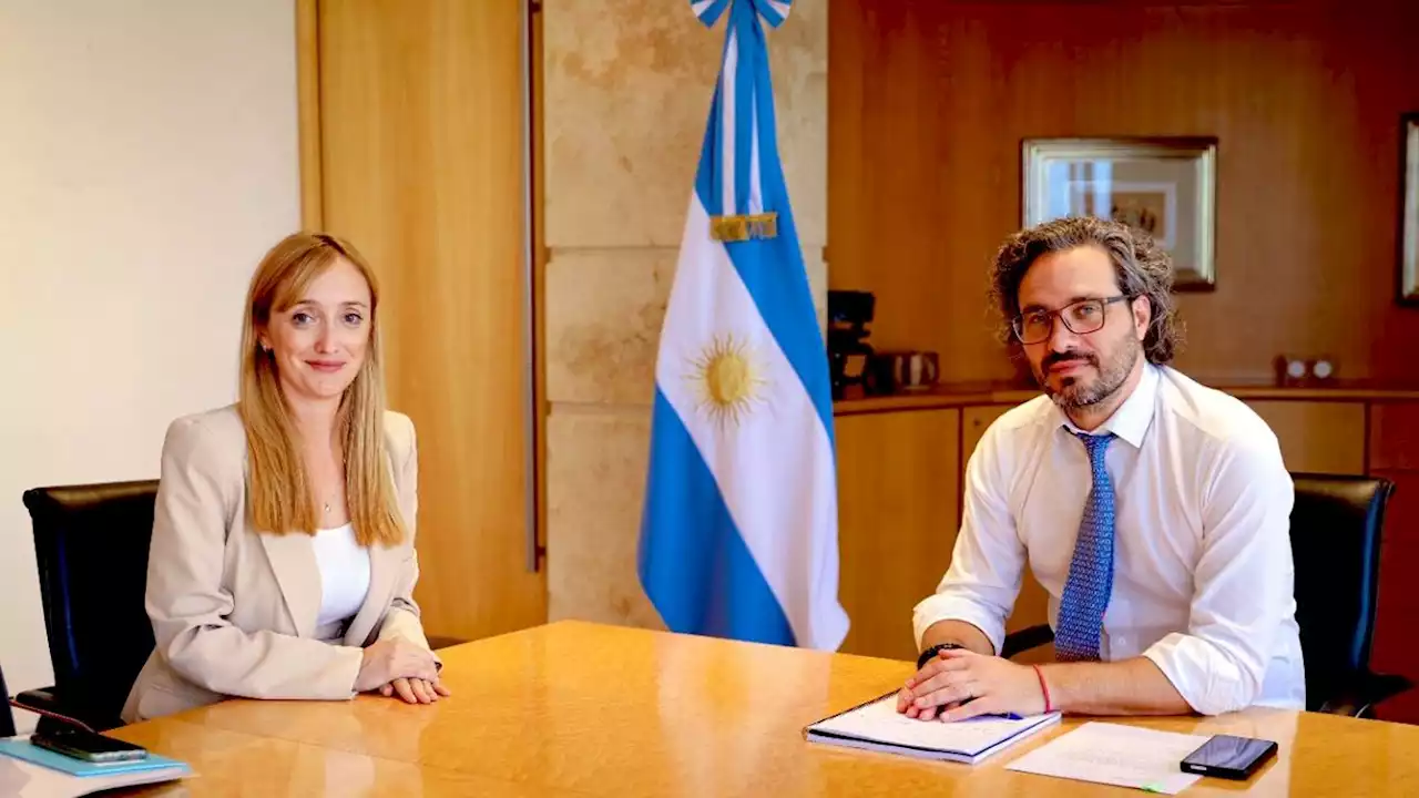 La foto de Santiago Cafiero con Anabel Fernández Sagasti