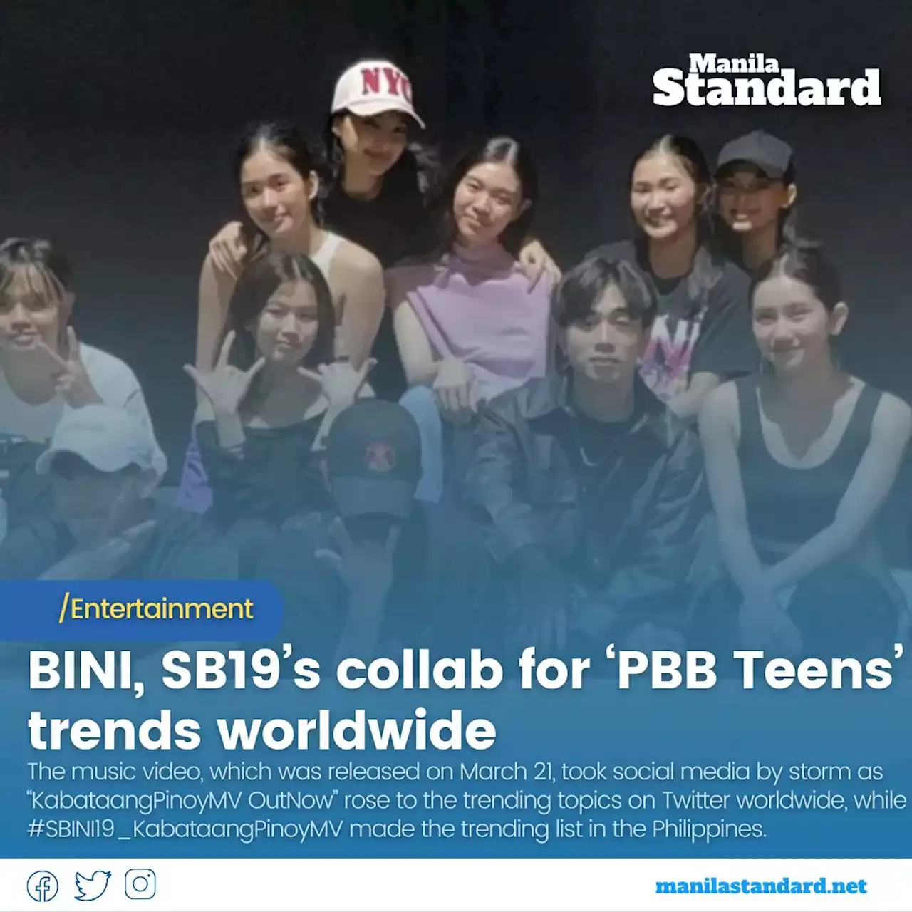 BINI, SB19’s collab for ‘PBB Teens’ trends worldwide