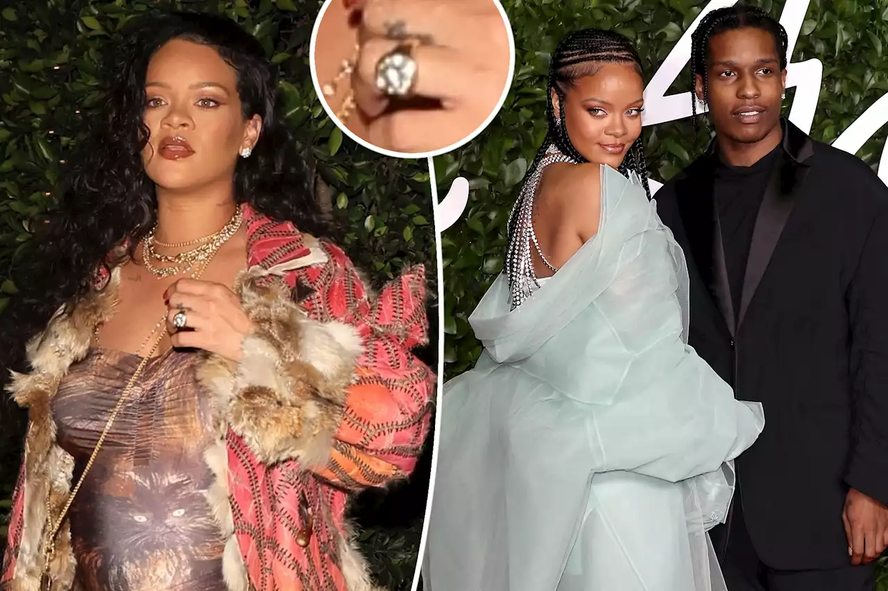 Rihanna plays coy when asked about diamond ‘engagement’ ring