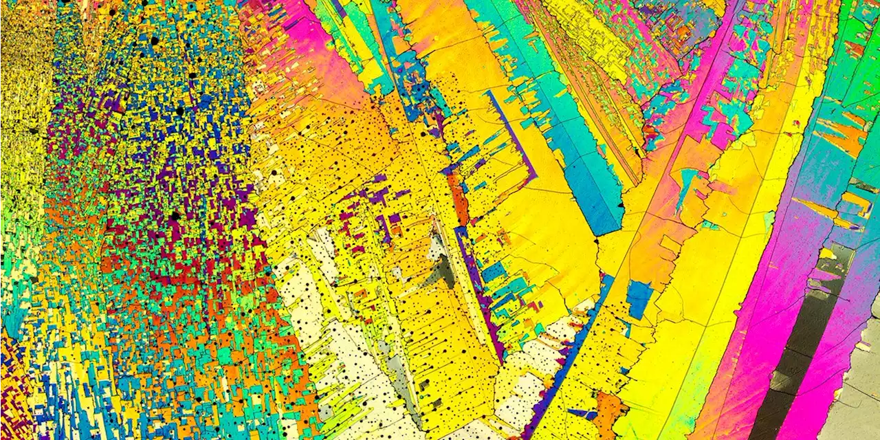 See Crystals Form a Mesmerizing World of Microscopic Landscapes