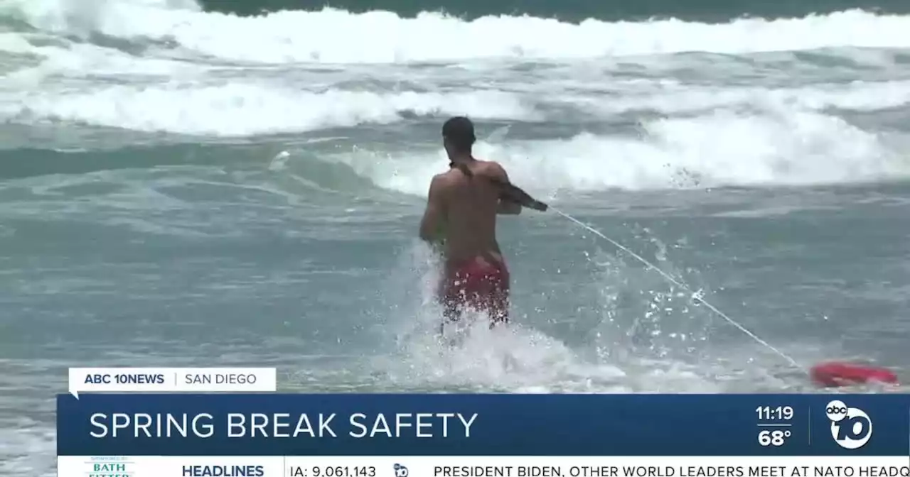 San Diego police and lifeguards stress safety during Spring Break