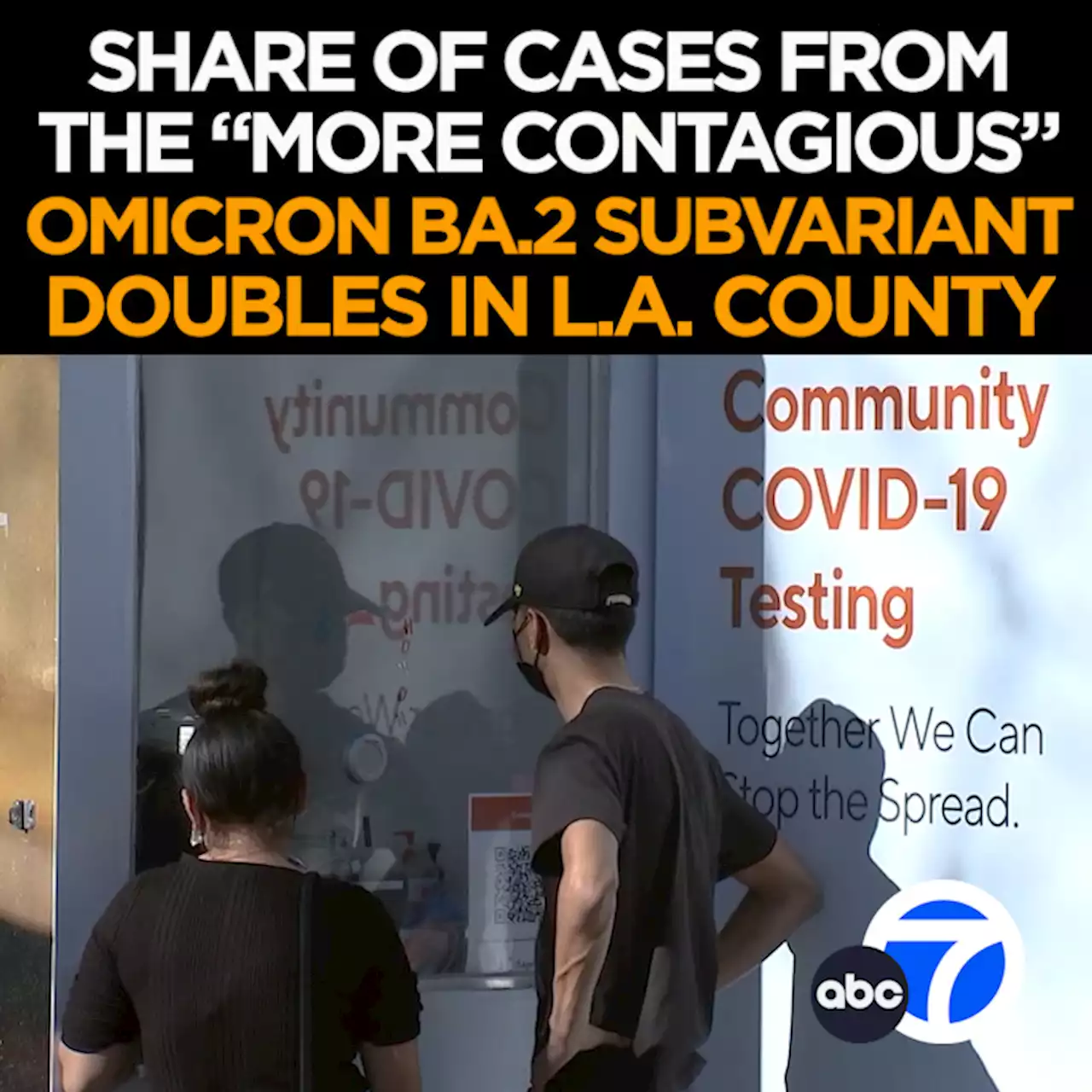 BA.2 subvariant of COVID increasing in LA County, health officials say