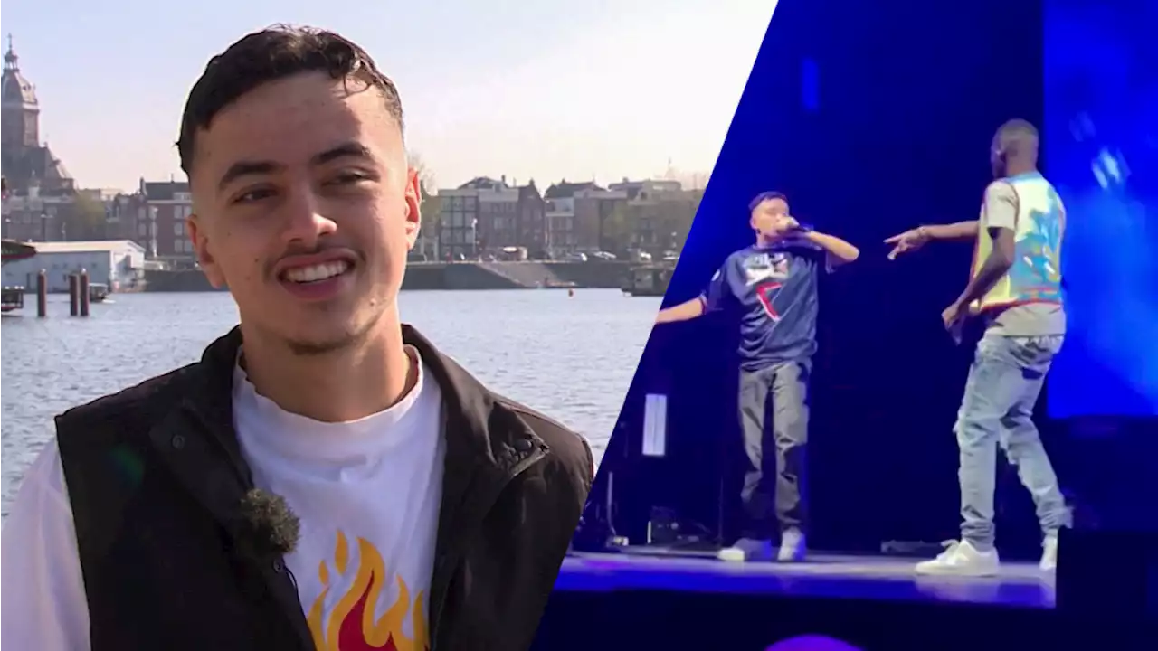 Britse rapper Dave haalt fan op podium: 'Eigenlijk heb ik ook een uitverkochte show gedaan'