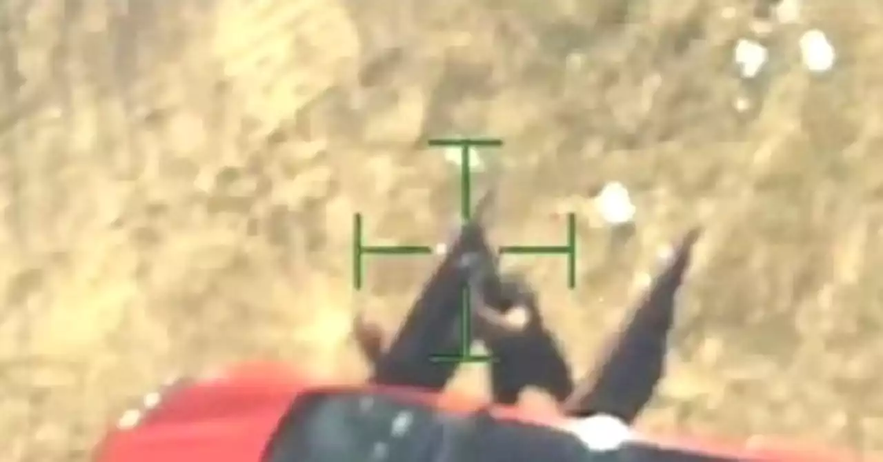 WATCH: Gulf Cartel Gunman in Mexico Aims AK-47 at Texas Police Helicopter