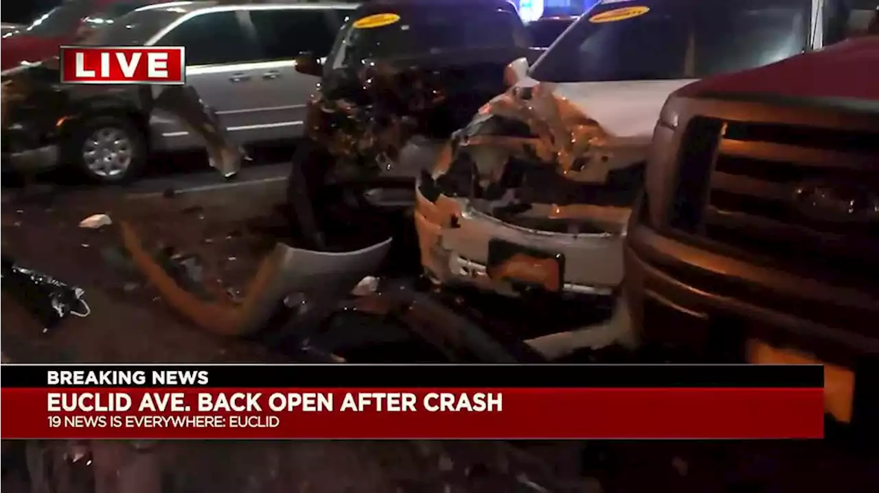 Deadly crash destroys bus shelter, damages parked cars overnight in Euclid