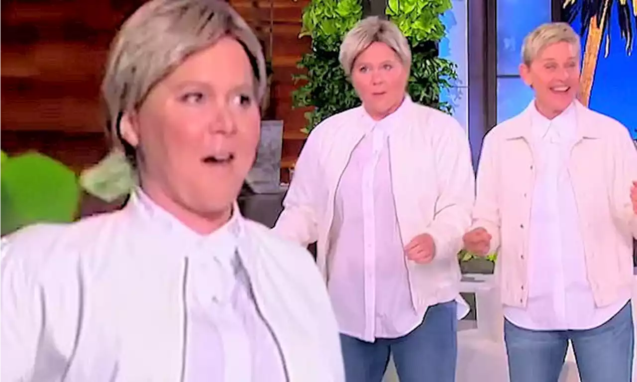 Amy Schumer surprises Ellen DeGeneres by wearing the same outfit