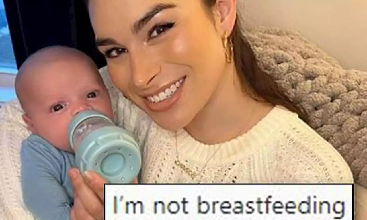 Ashley Iaconetti says that she's not breastfeeding newborn son Dawson