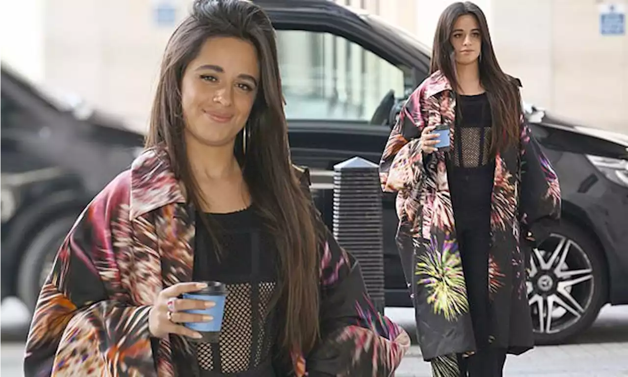 Camila Cabello cuts a trendy figure as she arrives at Radio 1