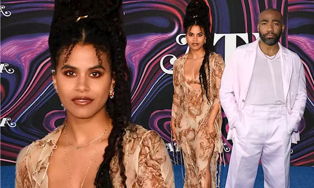 Zazie Beetz and Donald Glover rock colorful and stylish ensembles