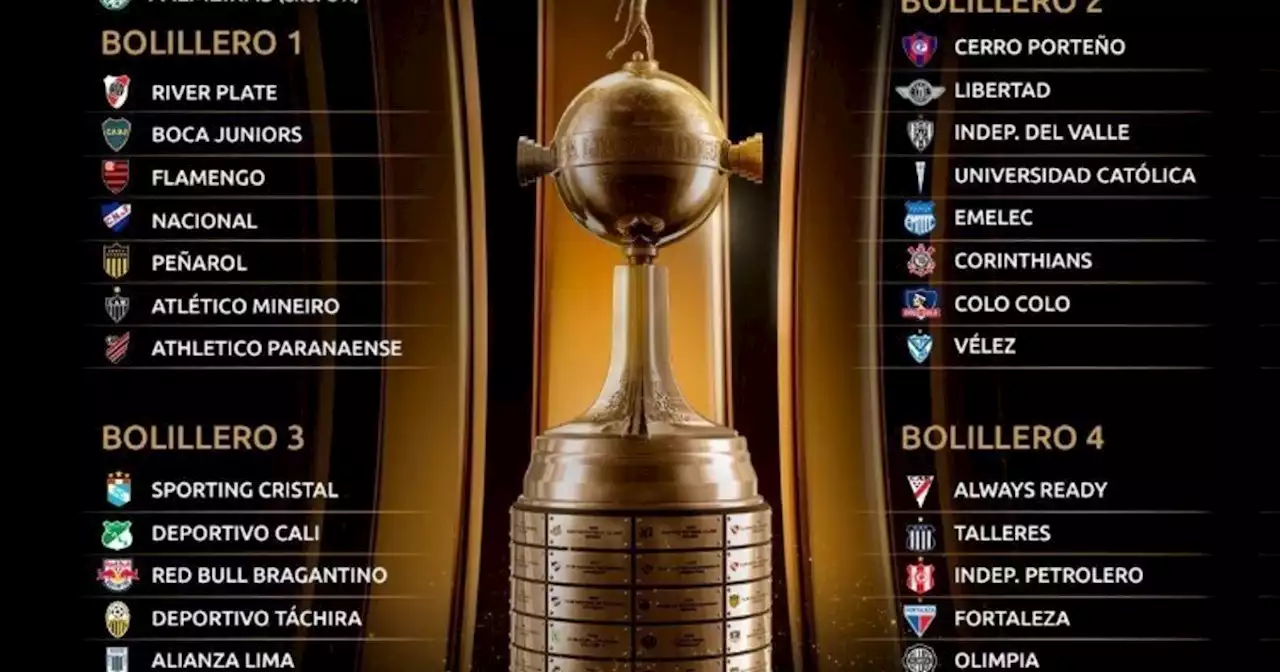 Seguí el sorteo de la Libertadores en vivo