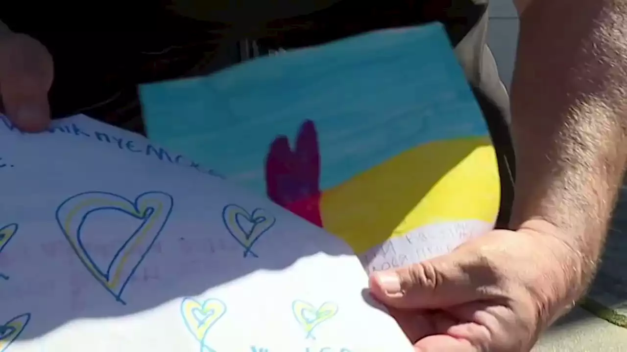 Children send cards, artwork to kids in Ukraine