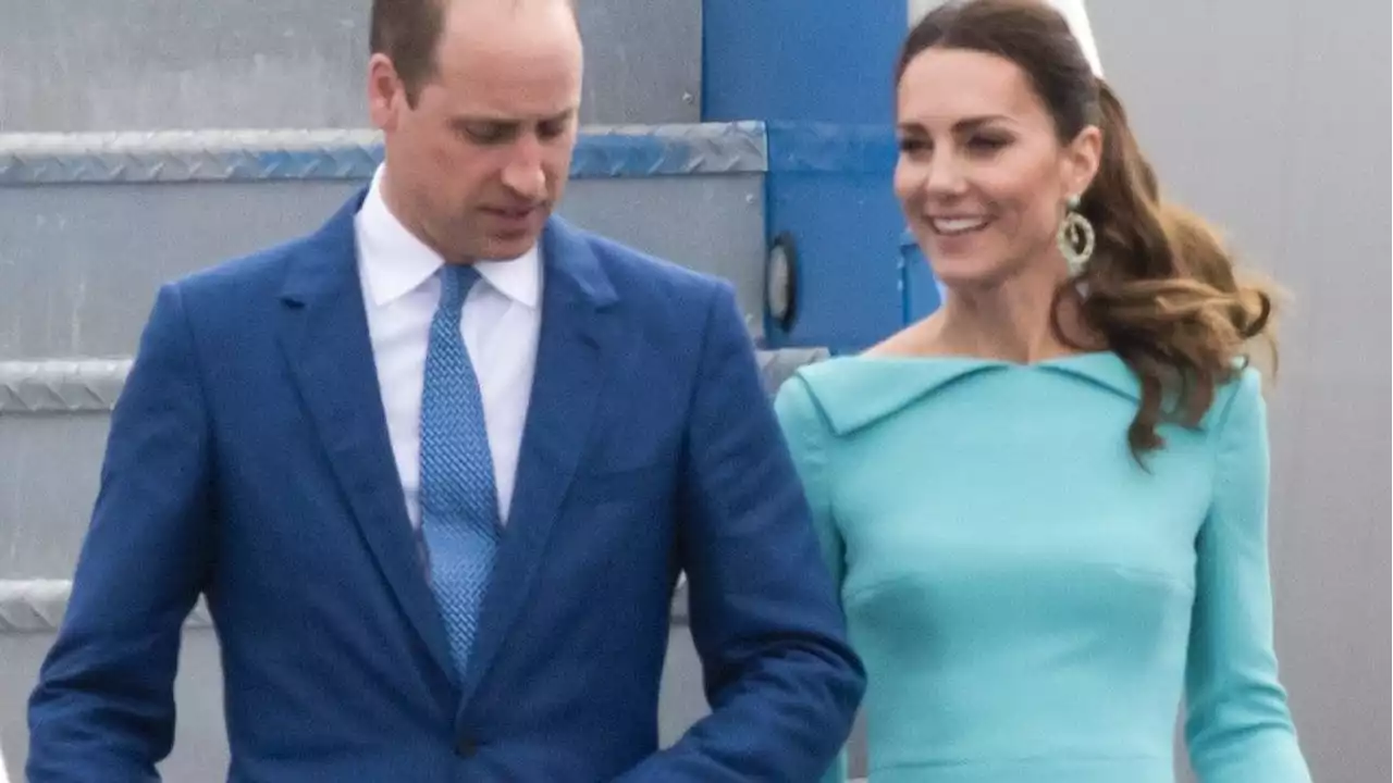 Kate Middleton Stuns in Aquamarine as the Cambridges Land in the Bahamas