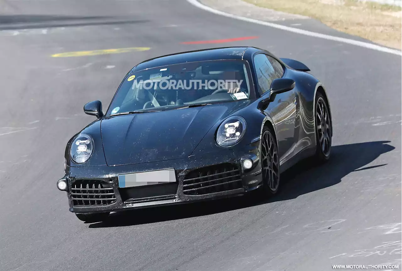 2024 Porsche 911 hybrid spy shots: Electrified sports car on the way