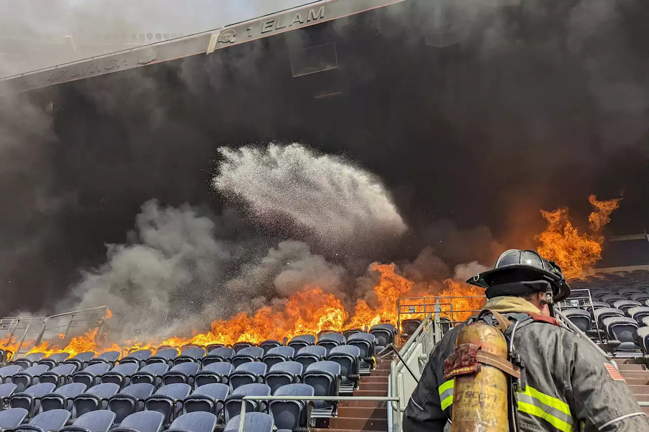 Fire Scorches Seats Inside Denver Broncos' Stadium