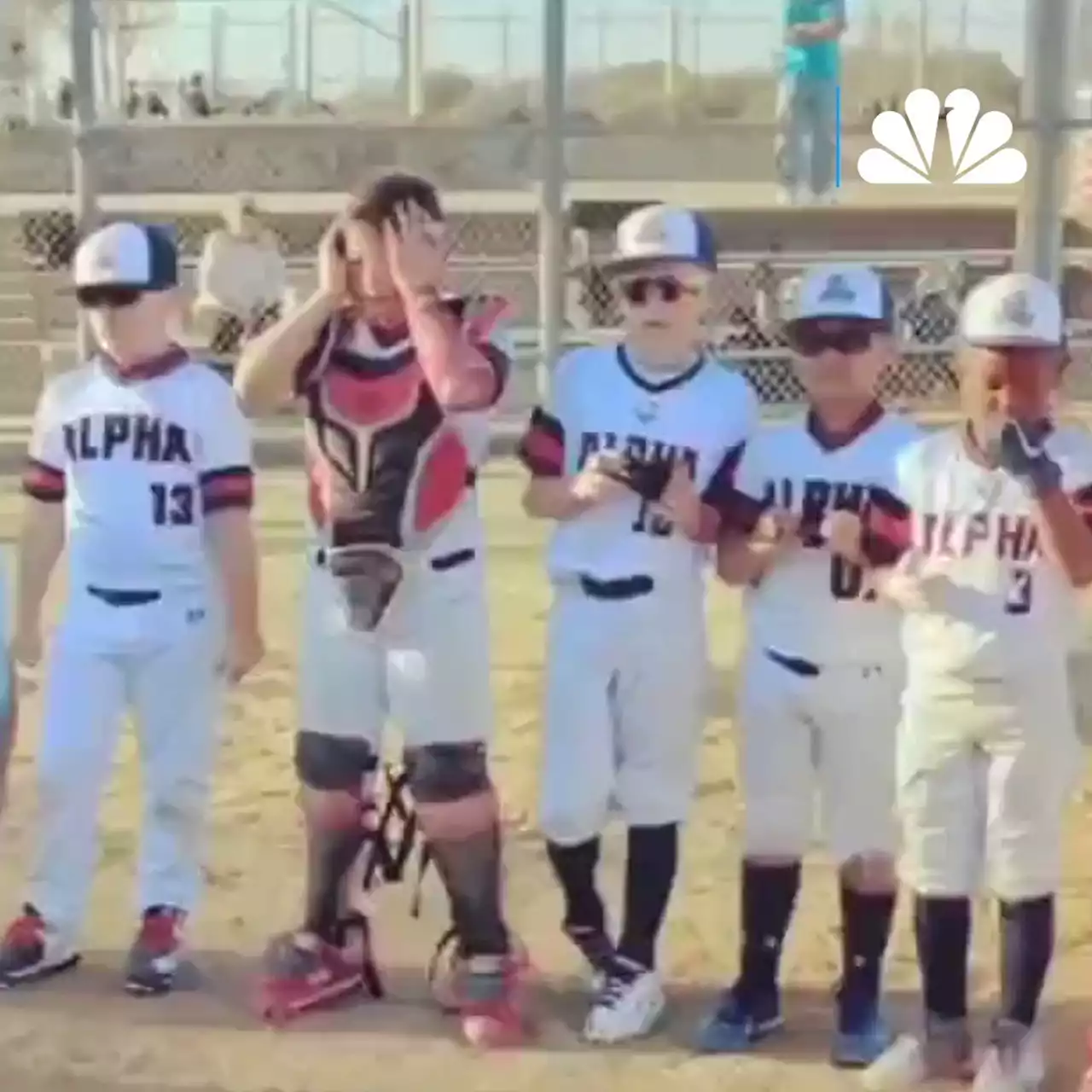 Watch: 9-Year-Old Texas Catcher an Amazing Hype Man for Teammate