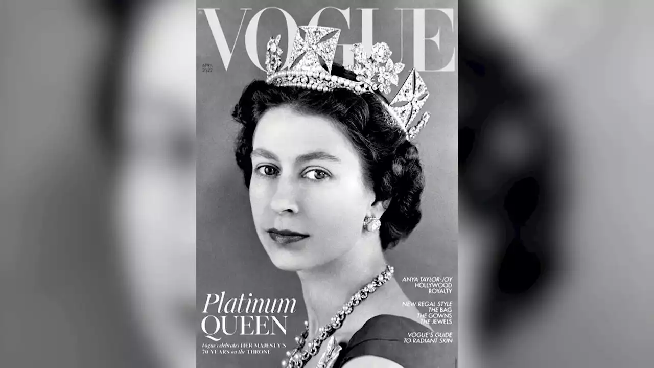 British Vogue puts Queen Elizabeth on cover to mark Platinum Jubilee