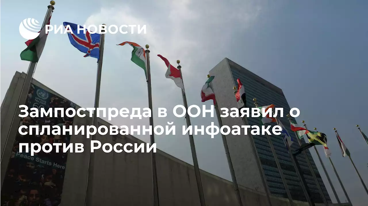 Зампостпреда в ООН заявил о спланированной инфоатаке против России