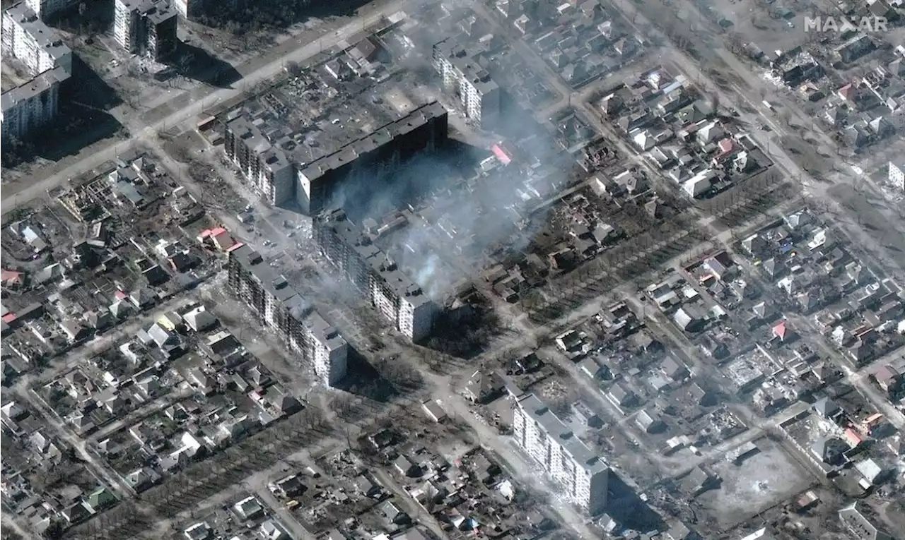 Russia's devastation of Mariupol, Ukraine visible from space in satellite photos