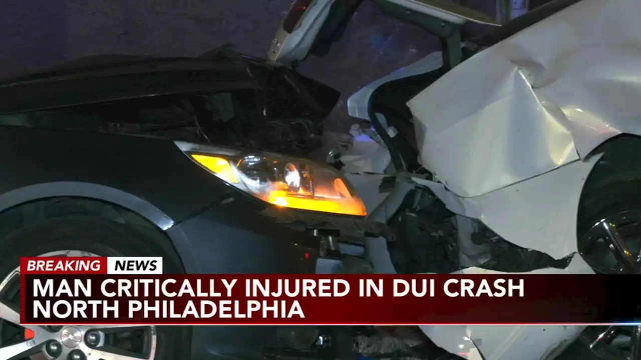 Man injured after being struck by suspected drunk driver in Philadelphia