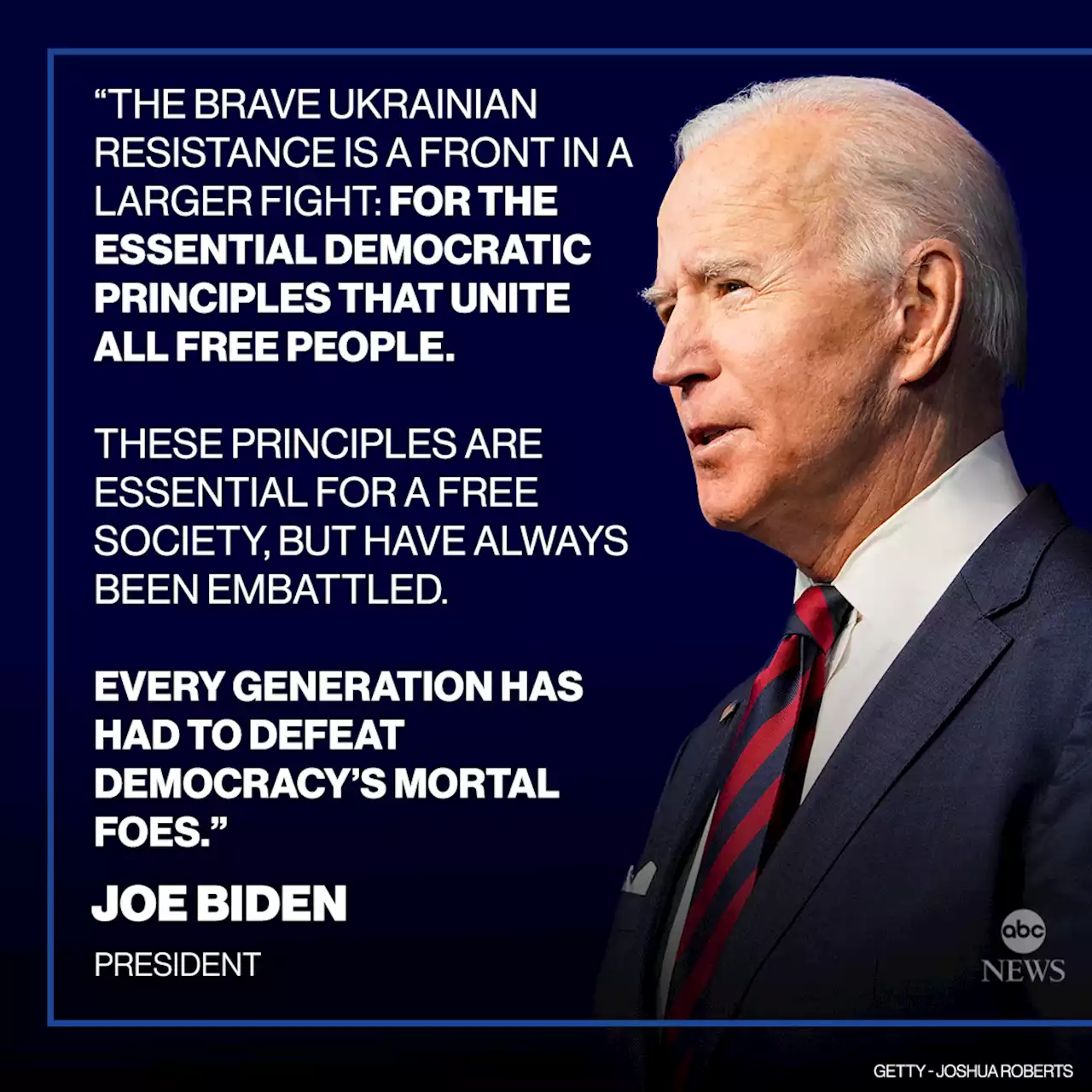 Russia-Ukraine live updates: 'Don't even think' about moving in NATO territory: Biden