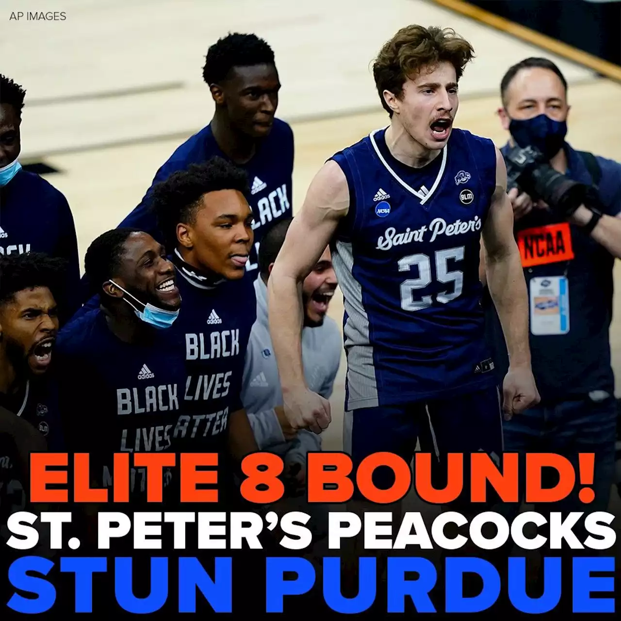 NCAA Tournament: Saint Peter's 1st 15 seed in Elite Eight, tops Purdue 67-64