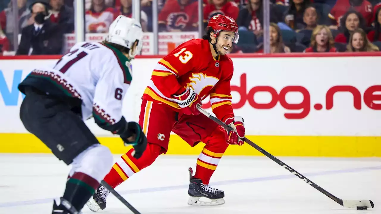 Calgary Flames sink Arizona Coyotes beyond Gaudreau's 3-point game