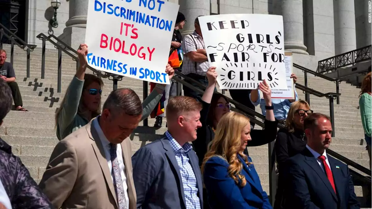 Utah enacts anti-trans sports ban after Republican lawmakers override GOP governor's veto